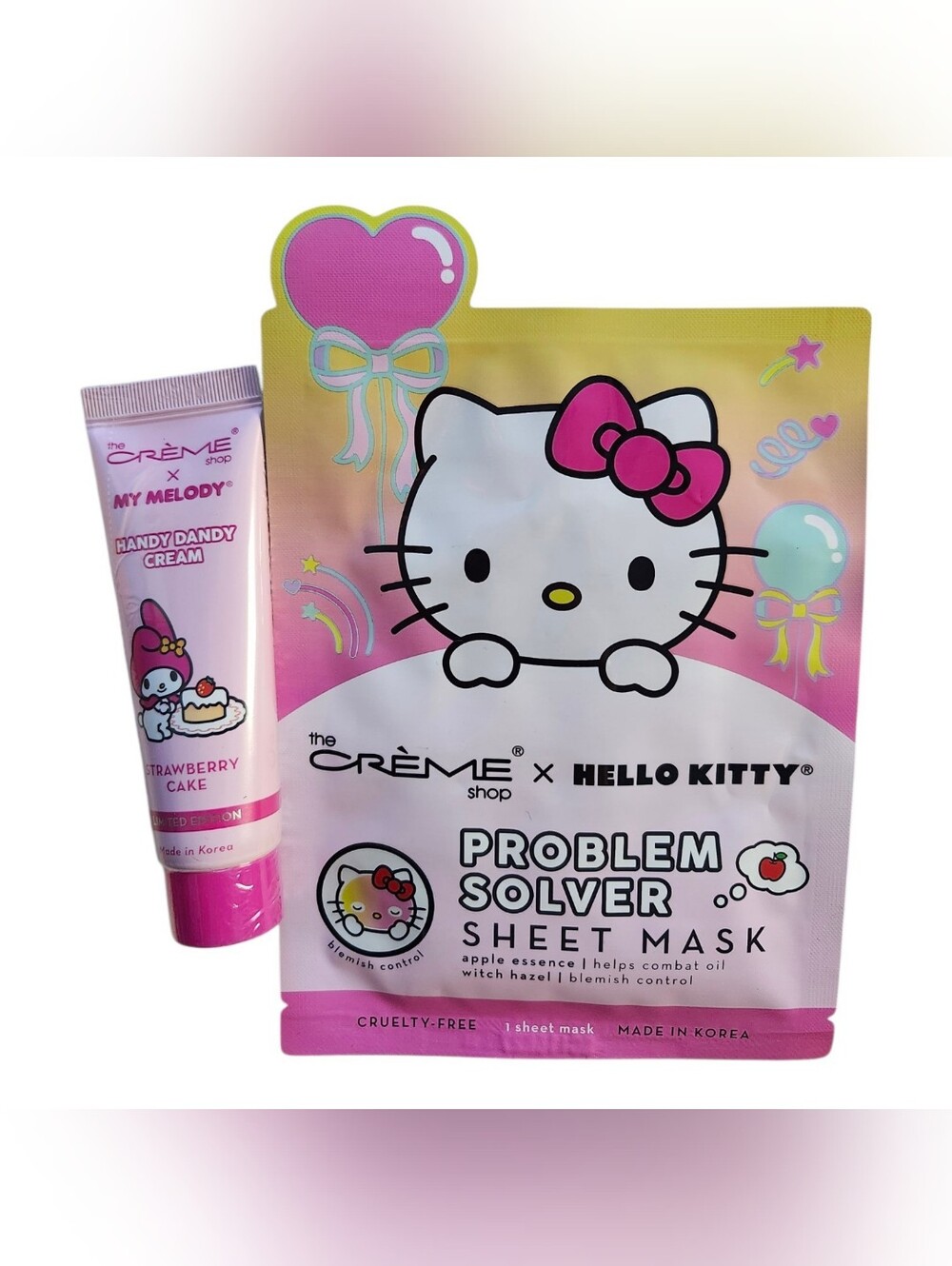 The Creme Shop NEW Hello Kitty Problem Solver Sheet Mask & Hand Cream